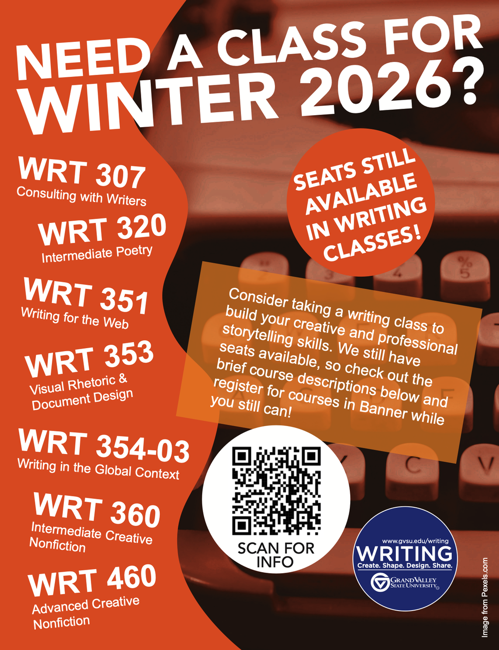 Looking for classes for Winter 2026? Spotlight